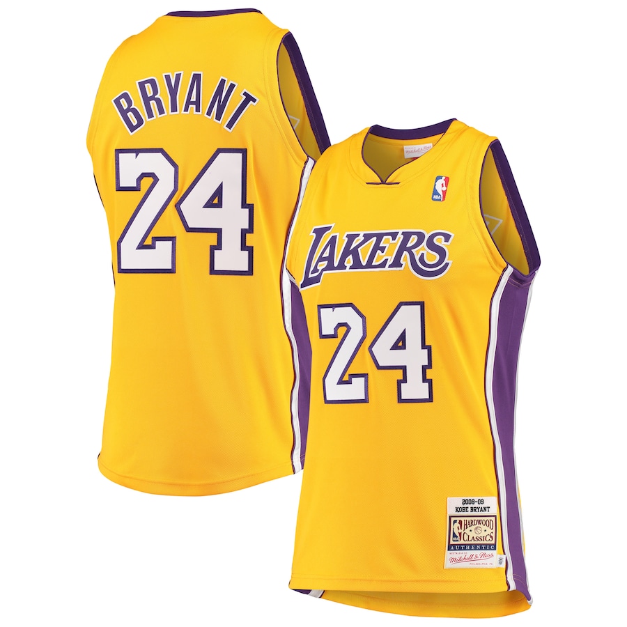 Custom Men Los Angeles Lakers #24 Bryant Yellow Nike NBA Jerseys->customized soccer jersey->Custom Jersey